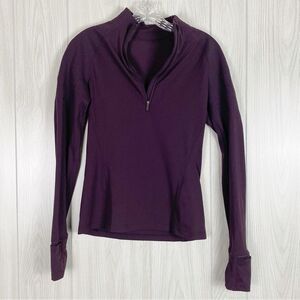 Lululemon | Toasty Tech 1/2 Zip In Black Cherry Size 4